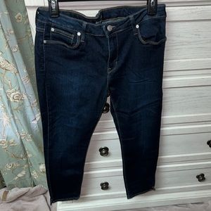 Just Black skinny crop Jean, Sz12/31, dark wash indigo